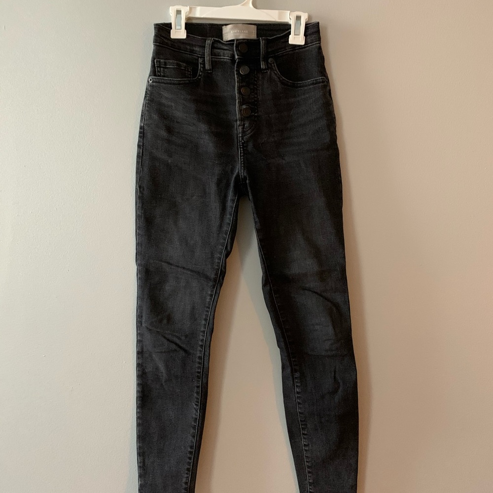 Everlane High Rise Skinny Jean Button Fly